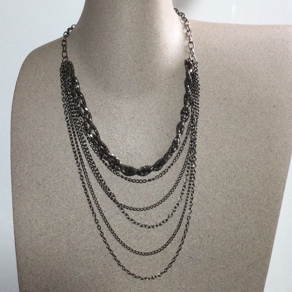 Long Multi Chain Necklace